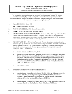 Agenda - City of Gridley