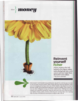 Reinvent yourself richer