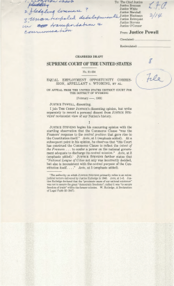 From: Justice Powell SUPREME COURT OF THE UNITED STATES
