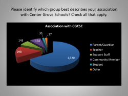 Please identify which group best describes your association with