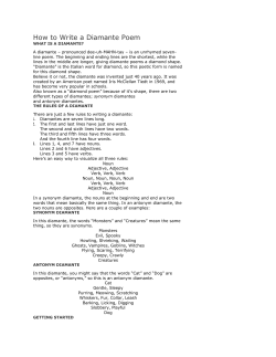 How to Write a Diamante Poem