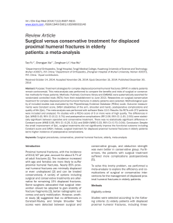 Surgical versus conservative treatment for displaced proximal