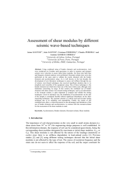 Assessment of shear modulus by different seismic wave