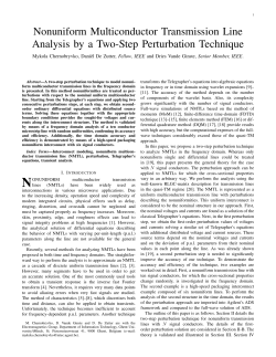 Nonuniform Multiconductor Transmission Line Analysis by a