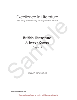 Excellence in Literature British Literature
