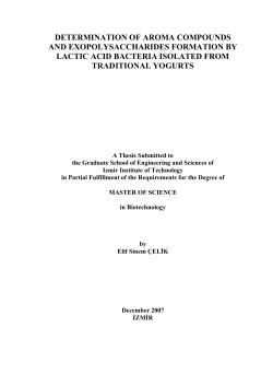 determination of aroma compounds and - Library