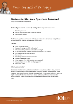 Gastroenteritis - Your Questions Answered