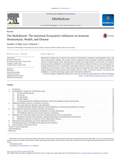 The Multibiome: The Intestinal Ecosystem`s Influence on Immune