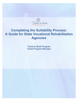 Helpful Hints for Completing the Suitability