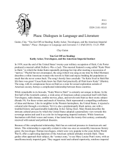 Plaza: Dialogues in Language and Literature