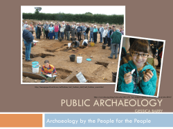 PUBLIC ARCHAEOLOGY