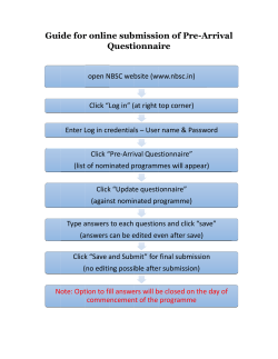 Gui ide for r onlin Q ne sub Questi bmissi ionnai on of ire Pre