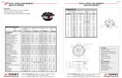 AXIAL FORCE AND MOMENT (SW-XYZ) SERIES AXIAL FORCE