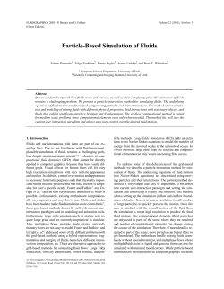Particle-Based Simulation of Fluids