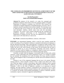 the command and prohibition sentences - e