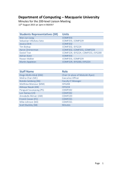 Minutes 2015_08_12 - Department of Computing