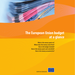 The European Union budget at a glance