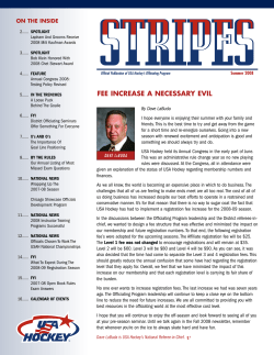 fee increase a necessary evil - Mid Atlantic Officials Association