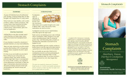 Stomach Complaints - Ammonoosuc Community Health Services
