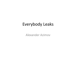 Everybody Leaks