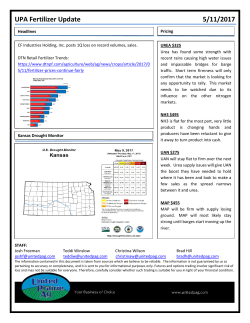 UPA Fertilizer Update 5/11/2017