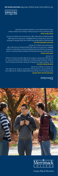 Merrimack College Campus Map