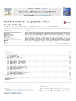 Effect of CO2 concentration on algal growth_ A review