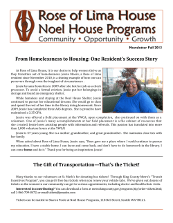 From Homelessness to Housing - Catholic Community Services of