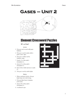 Gases &ndash; Unit 2 - Mrs. Kornelsen`s Classroom