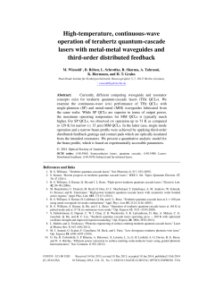 High-temperature, continuous-wave operation of terahertz quantum
