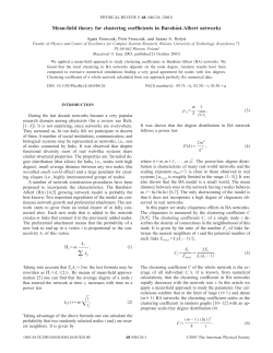 Mean-field theory for clustering coefficients in Barab&aacute;si