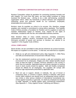 Supplier Code of Conduct