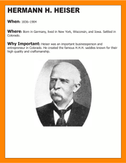 hermann h. heiser - History Colorado