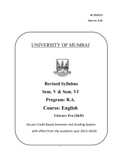 4.33 TYBA English - University of Mumbai