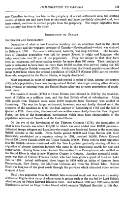 IMMIGRATION TO CANADA 155 now Canadian territory has lain on