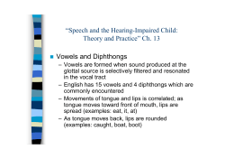 Speech and the Hearing-Impaired Child: Theory and Practice