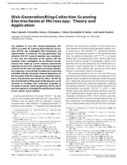 Disk-Generation/Ring-Collection Scanning Electrochemical
