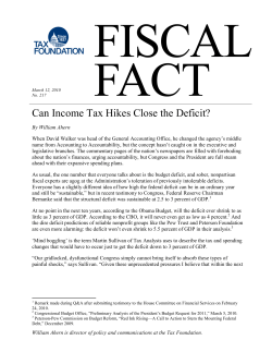 Can Income Tax Hikes Close the Deficit?