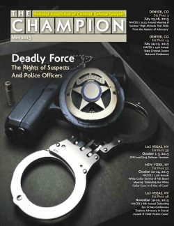 Deadly Force: The rights of suspects and police officers