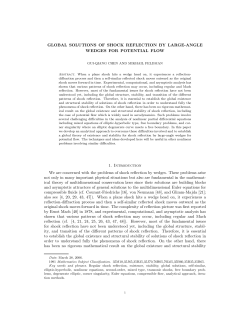 GLOBAL SOLUTIONS OF SHOCK REFLECTION BY LARGE