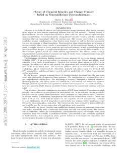 Theory of Chemical Kinetics and Charge Transfer based on