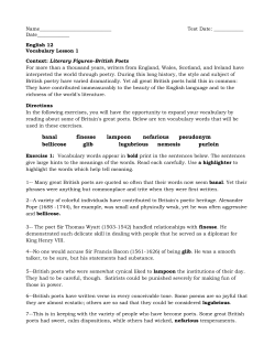 banal finesse lampoon nefarious pseudonym bellicose glib