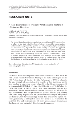 A Rare Examination of Typically Unobservable Factors in US