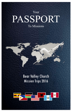 passport - Bear Valley Church