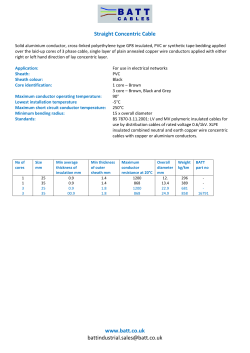 Straight Concentric Cable