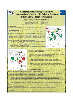 A Historical-Linguistic Approach to the Introduction of Cereals in the