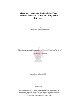 Monstrous Losses and Broken Fairy Tales