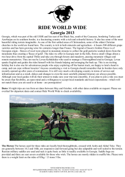 Georgia 2013.pub - Ride World Wide