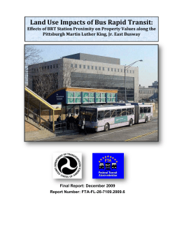 Land Use Impacts of Bus Rapid Transit: Effects of BRT Station