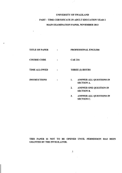 time certificate in adult education year 2